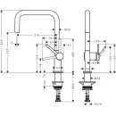 hansgrohe Talis M54 Einhebel-Küchenmischer U 220,...