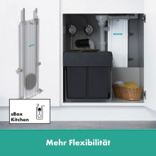 hansgrohe Talis M54 Einhebel-Küchenmischer 270, Ausziehauslauf, 1jet, sBox, Brushed Black Chrome