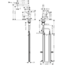 hansgrohe Talis M54 Einhebel-Küchenmischer 270, Ausziehauslauf, 1jet, sBox, Edelstahl Finish