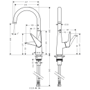 hansgrohe Talis M51 Einhebel-Küchenmischer 260,...