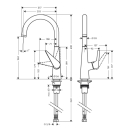 hansgrohe Talis M51 Einhebel-Küchenmischer 260,...