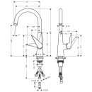 hansgrohe Talis M51 Einhebel-Küchenmischer 260,...