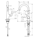 hansgrohe Talis M51 Einhebel-Küchenmischer 220,...