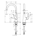 hansgrohe Talis M51 Einhebel-Küchenmischer 260,...