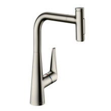 hansgrohe Talis Select M51 Einhebel-Küchenmischer 300, Ausziehbrause, 2jet, Edelstahl Finish