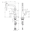 hansgrohe Talis Select M51 Einhebel-Küchenmischer...