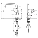 hansgrohe Talis M54 Einhebel-Küchenmischer 270,...