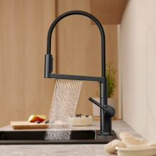 hansgrohe Talis Select M54 PowderSpray Einhebel-Küchenmischer Semi-Pro, 3jet, Brushed Black Chrome