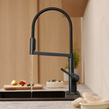 hansgrohe Talis Select M54 PowderSpray Einhebel-Küchenmischer Semi-Pro, 3jet, Brushed Black Chrome