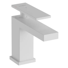hansgrohe Tecturis E Einhebel-Waschtischmischer 80 CoolStart EcoSmart+ ohne Ablaufgarnitur, Mattweiß