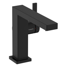 hansgrohe Tecturis E Einhebel-Waschtischmischer 110 Fine CoolStart mit Push-Open Ablaufgarnitur, Mattschwarz