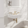 hansgrohe Tecturis E 3-Loch Waschtischarmatur 150 EcoSmart+ mit Push-Open Ablaufgarnitur, Brushed Bronze