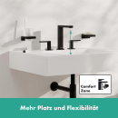 hansgrohe Tecturis E 3-Loch Waschtischarmatur 150...