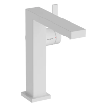 hansgrohe Tecturis E Einhebel-Waschtischmischer 150 Fine CoolStart mit Push-Open Ablaufgarnitur, Mattweiß
