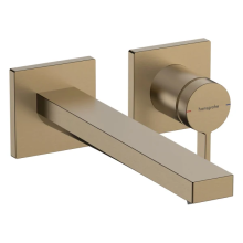 hansgrohe Tecturis E Einhebel-Waschtischmischer Unterputz für Wandmontage EcoSmart+ mit Auslauf 22,5 cm, Brushed Bronze
