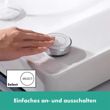 hansgrohe Tecturis E 2-Loch Waschtischmischer 150 CoolStart EcoSmart+ mit Ablaufgarnitur, Chrom