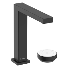 hansgrohe Tecturis E 2-Loch Waschtischmischer 150 CoolStart EcoSmart+ mit Ablaufgarnitur, Mattschwarz