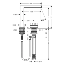 hansgrohe Tecturis E 2-Loch Waschtischmischer 150 CoolStart EcoSmart+ mit Ablaufgarnitur, Mattweiß