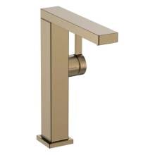 hansgrohe Tecturis E Einhebel-Waschtischmischer 210 Fine CoolStart mit Schwenkauslauf und Push-Open Ablaufgarnitur, Brushed Bronze