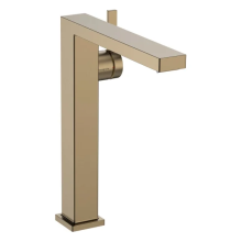 hansgrohe Tecturis E Einhebel-Waschtischmischer 240 Fine CoolStart für Aufsatzwaschtische mit Push-Open Ablaufgarnitur, Brushed Bronze
