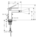hansgrohe Tecturis E Einhebel-Bidetmischer mit...