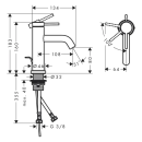 hansgrohe Tecturis S Einhebel-Waschtischmischer 80...
