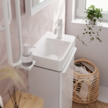 hansgrohe Tecturis S Standventil 80 mit Hebelgriff für Kaltwasser oder vorgemischtes Wasser ohne Ablaufgarnitur, Mattweiß