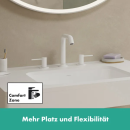 hansgrohe Tecturis S 3-Loch Waschtischarmatur 150...