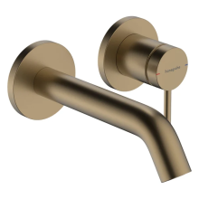 hansgrohe Tecturis S Einhebel-Waschtischmischer Unterputz für Wandmontage EcoSmart+ mit Auslauf 16,5 cm, Brushed Bronze