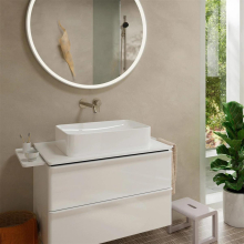 hansgrohe Tecturis S Einhebel-Waschtischmischer Unterputz für Wandmontage EcoSmart+ mit Auslauf 22,5 cm, Chrom