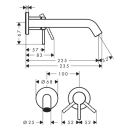 hansgrohe Tecturis S Einhebel-Waschtischmischer Unterputz...