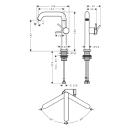 hansgrohe Tecturis S Einhebel-Waschtischmischer 210 Fine...