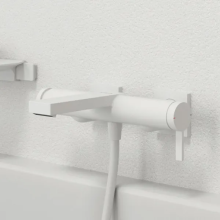 hansgrohe Tecturis E Einhebel-Wannenmischer Aufputz, Mattweiß