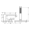 hansgrohe Tecturis E 3-Loch Einhebel-Wannenrandmischer...