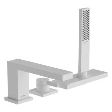 hansgrohe Tecturis E 3-Loch Einhebel-Wannenrandmischer mit sBox, Mattweiß