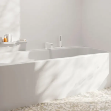hansgrohe Tecturis E 3-Loch Einhebel-Wannenrandmischer mit sBox, Mattweiß