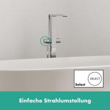 hansgrohe Tecturis E Einhebel-Wannenmischer bodenstehend, Chrom