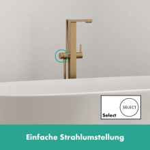 hansgrohe Tecturis E Einhebel-Wannenmischer bodenstehend, Brushed Bronze