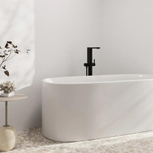hansgrohe Tecturis E Einhebel-Wannenmischer bodenstehend, Mattschwarz