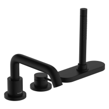 hansgrohe Tecturis S 3-Loch Einhebel-Wannenrandmischer mit sBox, Mattschwarz