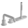 hansgrohe Tecturis S 3-Loch Einhebel-Wannenrandmischer mit sBox, Mattweiß