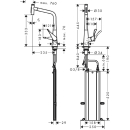 hansgrohe Metris Select M71 Einhebel-Küchenmischer...