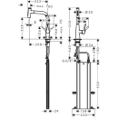 hansgrohe Metris Select M71 Einhebel-Küchenmischer...