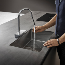 hansgrohe Aquno Select M81 Einhebel-Küchenmischer 170, Ausziehbrause, 3jet, sBox, Chrom