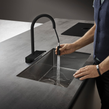 hansgrohe Aquno Select M81 Einhebel-Küchenmischer 170, Ausziehbrause, 3jet, sBox, Mattschwarz