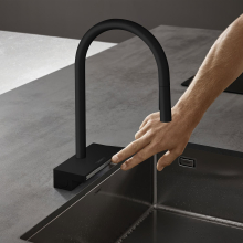 hansgrohe Aquno Select M81 Einhebel-Küchenmischer 170, Ausziehbrause, 3jet, sBox, Mattschwarz