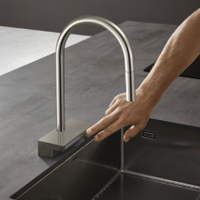 hansgrohe Aquno Select M81 Einhebel-Küchenmischer 170, Ausziehbrause, 3jet, sBox, Edelstahl Finish