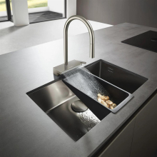 hansgrohe Aquno Select M81 Einhebel-Küchenmischer 170, Ausziehbrause, 3jet, Edelstahl Finish