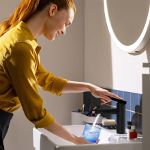 hansgrohe Zesis S Standventil 70 mit Hebelgriff für Kaltwasser oder vorgemischtes Wasser ohne Ablaufgarnitur, Mattschwarz