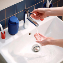 hansgrohe Zesis S Einhebel-Waschtischmischer 70 CoolStart mit Metall Zugstangen-Ablaufgarnitur, Chrom